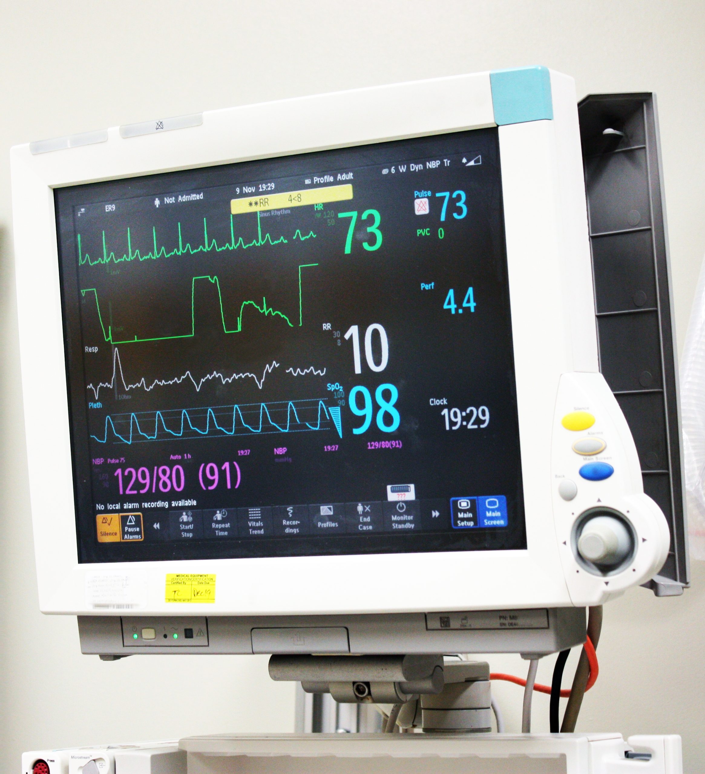 Different types of patient monitors
