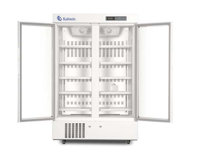 Double Glass Door Pharmacy Grade Refrigerator With LED Interior Light YR05286-1 – 1